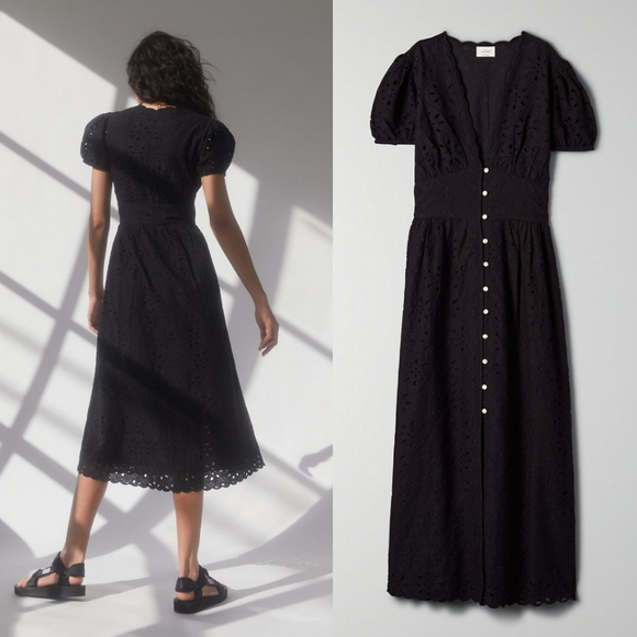 HOLD! Wilfred Jubilee black eyelet dress - Picture 2 of 4